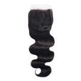 Load image into Gallery viewer, Morketic Indian Hair Body Wave 5x5 Lace Closure Free Part With Baby Hair Remy Human Hair Closure