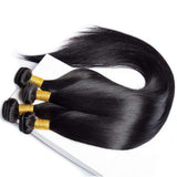 Load image into Gallery viewer, Morketic Long 4 Bundles With HD Frontal Straight Unprocessed Virgin Human Hair