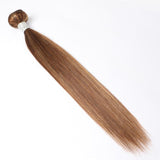 Load image into Gallery viewer, Morketic Brown Hair With Strawberry Blonde Highlights Hair Straight Brazilian Human Hair Weave 1 Bundle