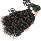 Load image into Gallery viewer, Morketic 12A Peruvian Virgin Remy Hair 3 Bundles Natrural Black Water Wave Hair For Sales