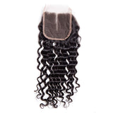 Load image into Gallery viewer, Morketic Virgin Peruvian Curly Human Hair Swiss Lace Closure With Baby Hair
