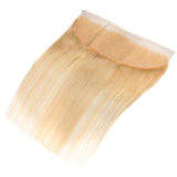 Load image into Gallery viewer, Morketic Straight HD Transparent 613 Blonde 13*4 Lace Frontal Closure Ear To Ear With Baby Hair Brazilian Remy Human Hair