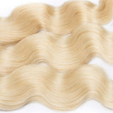 Load image into Gallery viewer, Morketic 613 Blonde Bundles With Closure Brazilian Body Wave Human Hair Weave Bundles With Closure