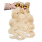 Load image into Gallery viewer, Morketic 613 Blonde Indian Body Wave Hair Human Hair Weave Weft 4 Bundles