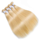 Load image into Gallery viewer, Morketic Indian Straight 613 Blonde Human Hair 4 Bundles