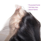 Load image into Gallery viewer, Morketic Straight Pre Plucked HD Transparent 13x4 Lace Frontal Closure With Baby Hair Black Brazilian Virgin Human Hair